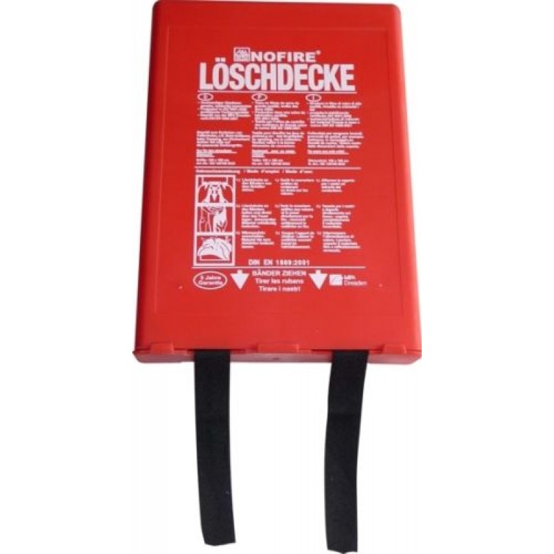 Feuerlöschdecke 2er-Set - Fiberglas, 100x100cm Für Küche & Haus