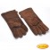 Leatherbull, Hochwertige Kaminhandschuhe aus Leder, Farbe: Braun, Große XL
